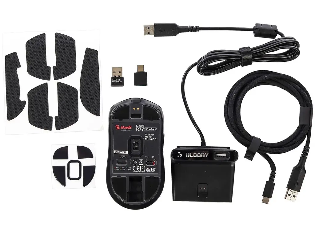 Миша Bloody R77 Ultra Dock Black (R77 Ultra Dock (Black)) - фото 8