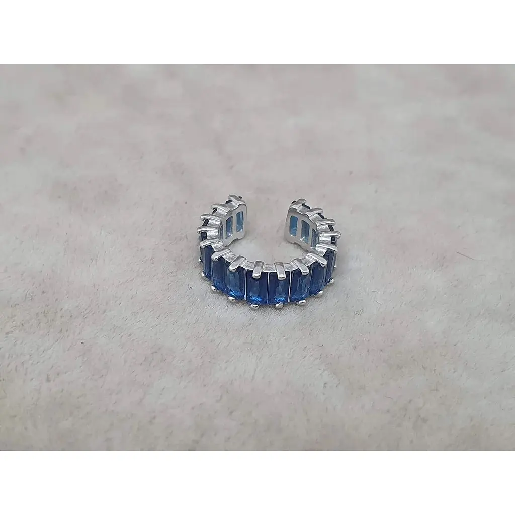 Серебряная серьга-кафф на хеликс Umax. 70124U СИН - фото 3