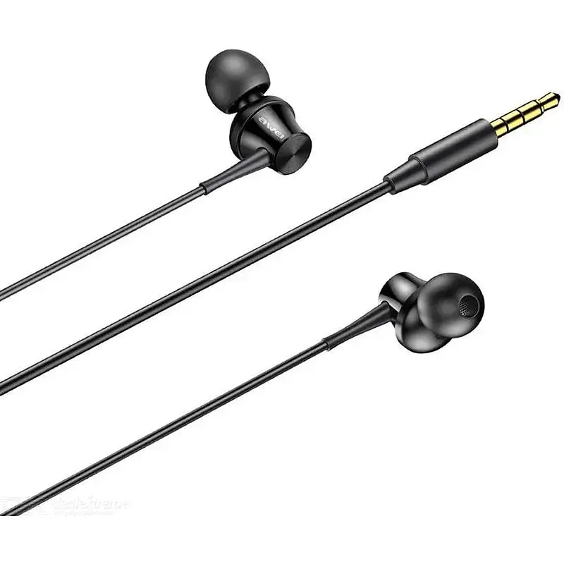 Гарнитура Awei PC-1 Wired Earphone Black - фото 3