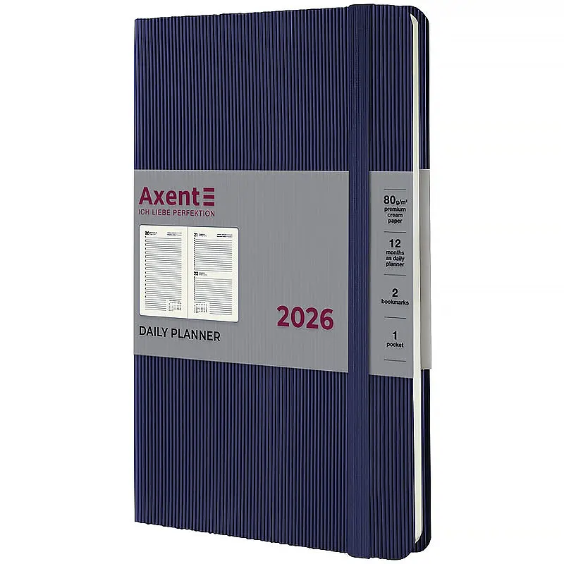 Дневник Axent Partner Lines 2026 синий 145 x 210 мм (8815-26-02-A) - фото 2