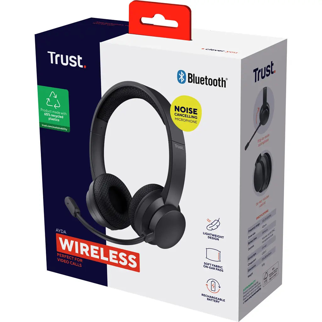 Навушники Trust Ayda Wireless ENC Black (25463) - фото 7