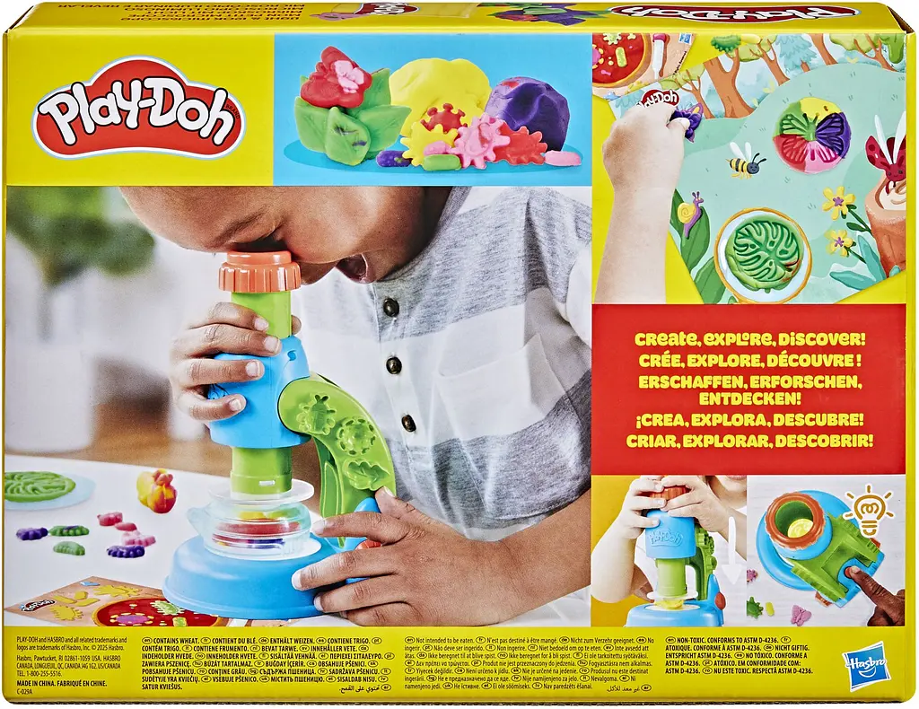 Набор для творчества Hasbro с массой для лепки Play-Doh Микроскоп (G0494) - фото 2