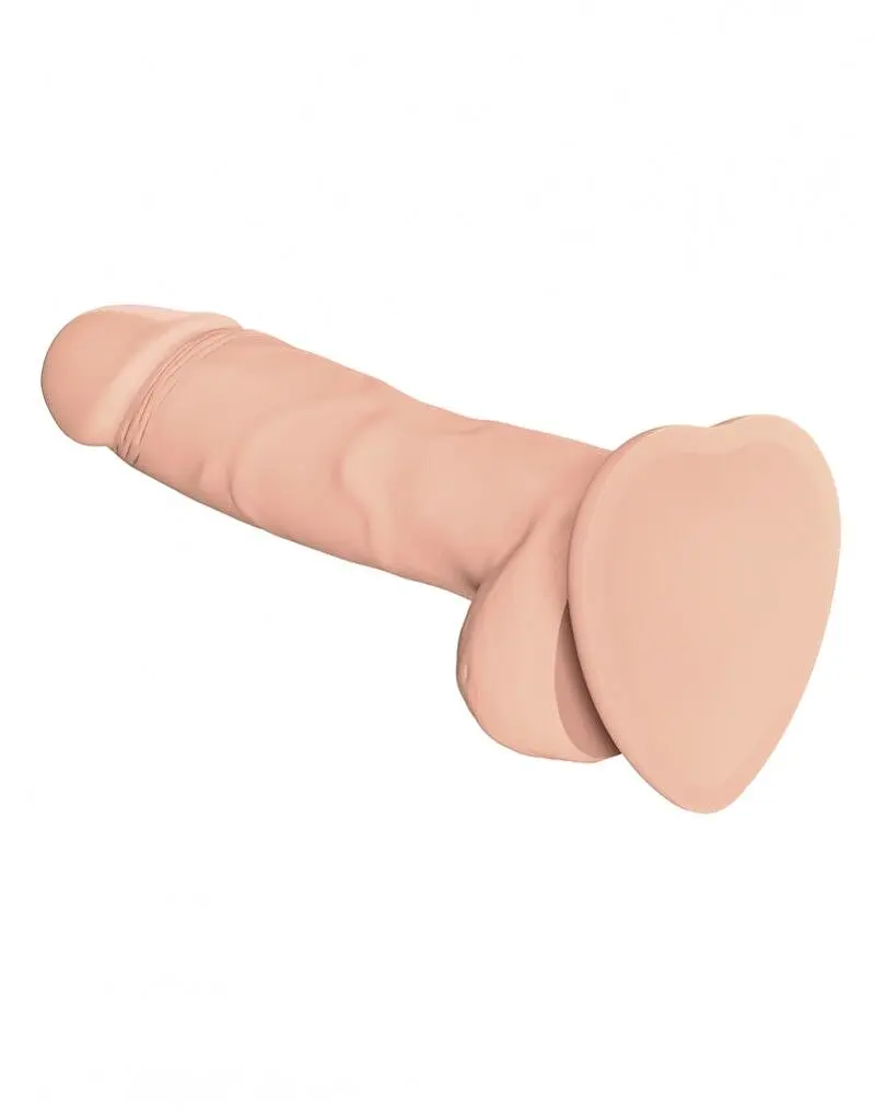 Реалістичний фалоімітатор Strap-On-Me Soft Realistic Dildo Size M, 18х3.8 см (ванільний) - фото 3