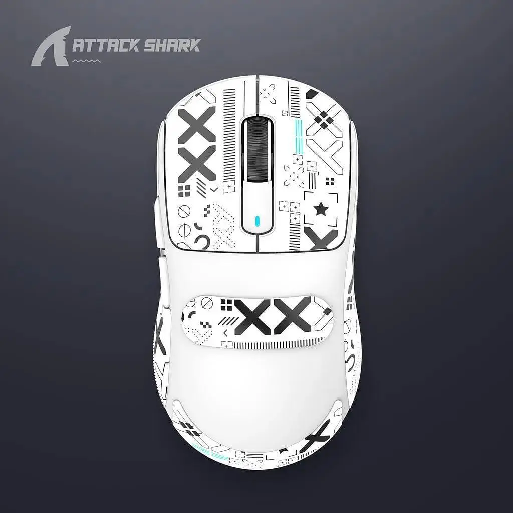 Бездротова мишка ATTACK SHARK X3 White (PAW3395, DPI 26K, 65 годин акумулятор)