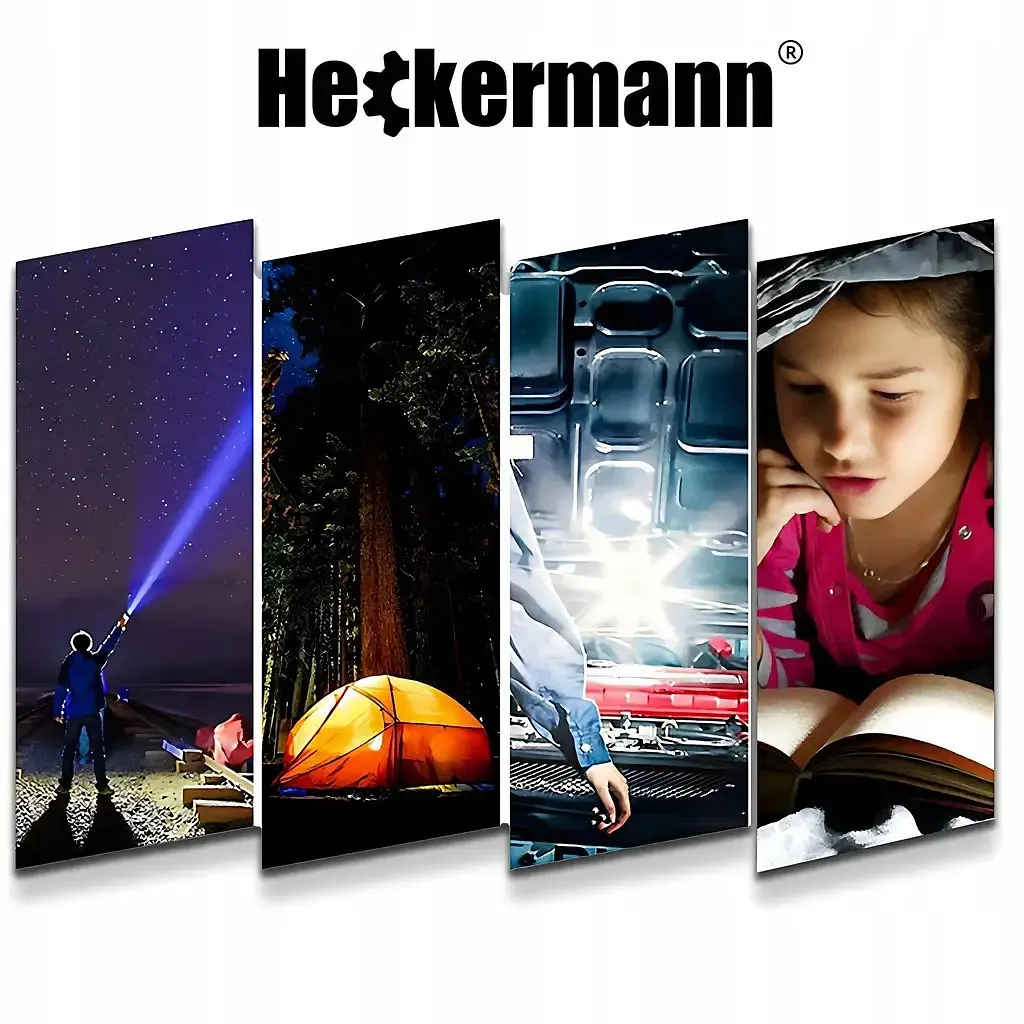Тактичний ліхтарик Heckermann 1690 LED ZOOM USB 5000 mAH 2500 lm потужний - фото 9