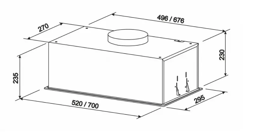 Витяжка Eleyus GEMINI 1200 LED 70 WH - фото 3