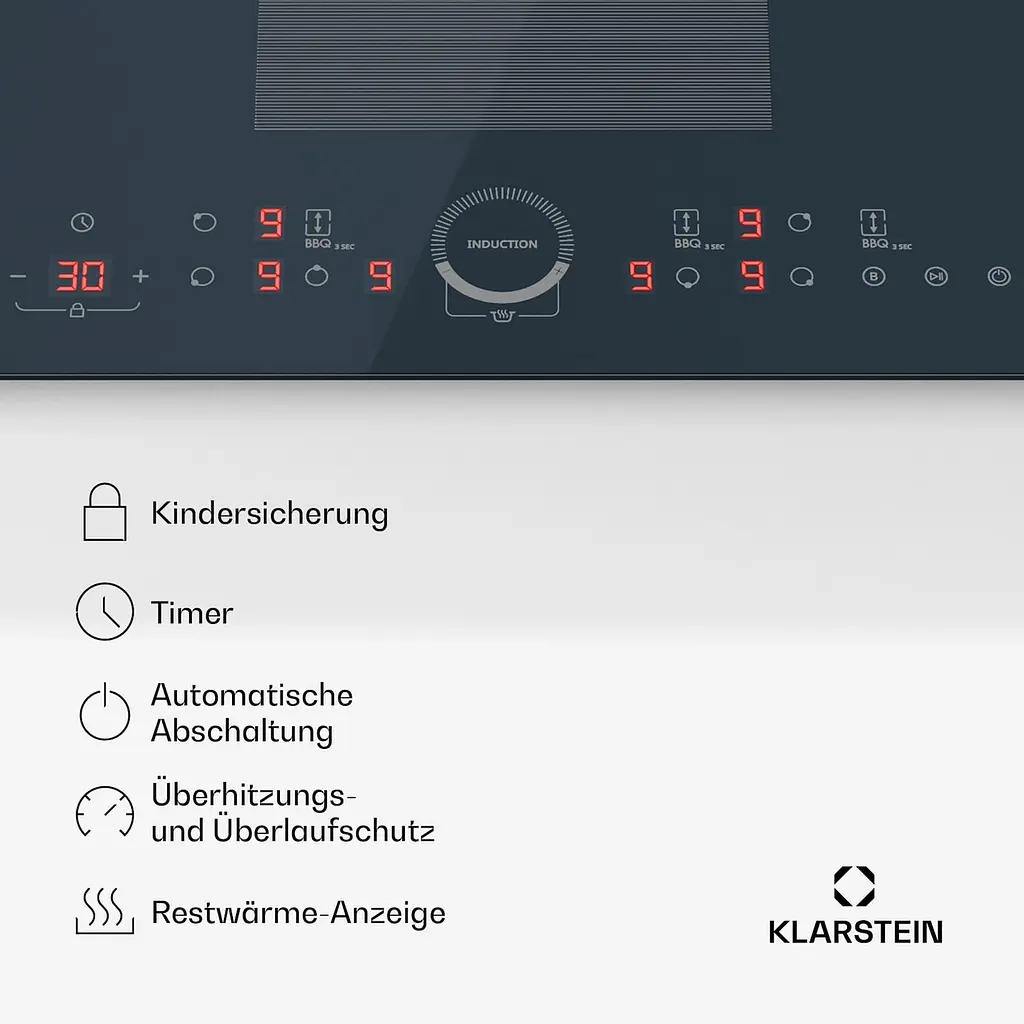 Індукційна варильна поверхня Klarstein Delicatessa 90 Full Flex (10046558) - фото 3