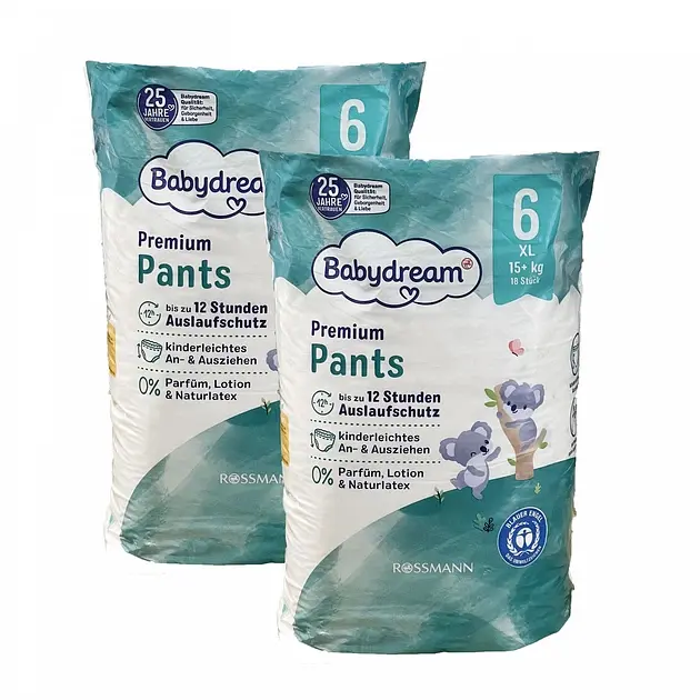 Підгузки-трусики Babydream Premium 6 розміру, 15+ кг, 36 шт