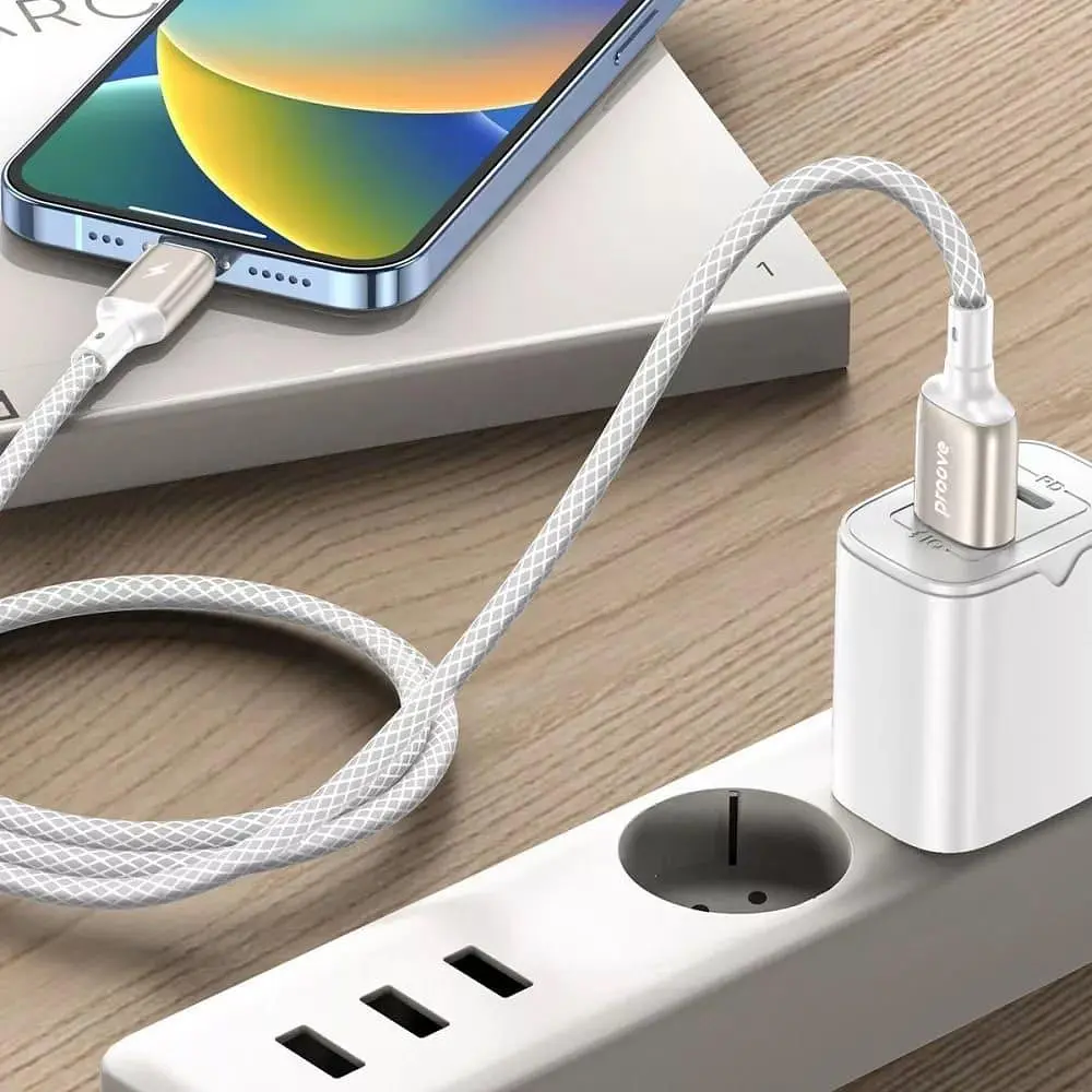Кабель Proove Dense Metal USB to Lightning 2.4A (1m) white (CCDM20001102) - фото 5