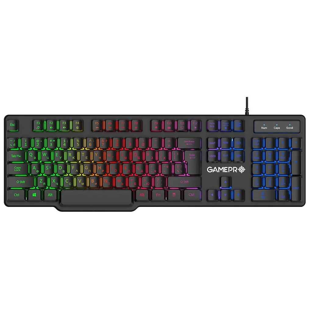 Клавіатура GamePro GK380 RGB Чорний - фото 6