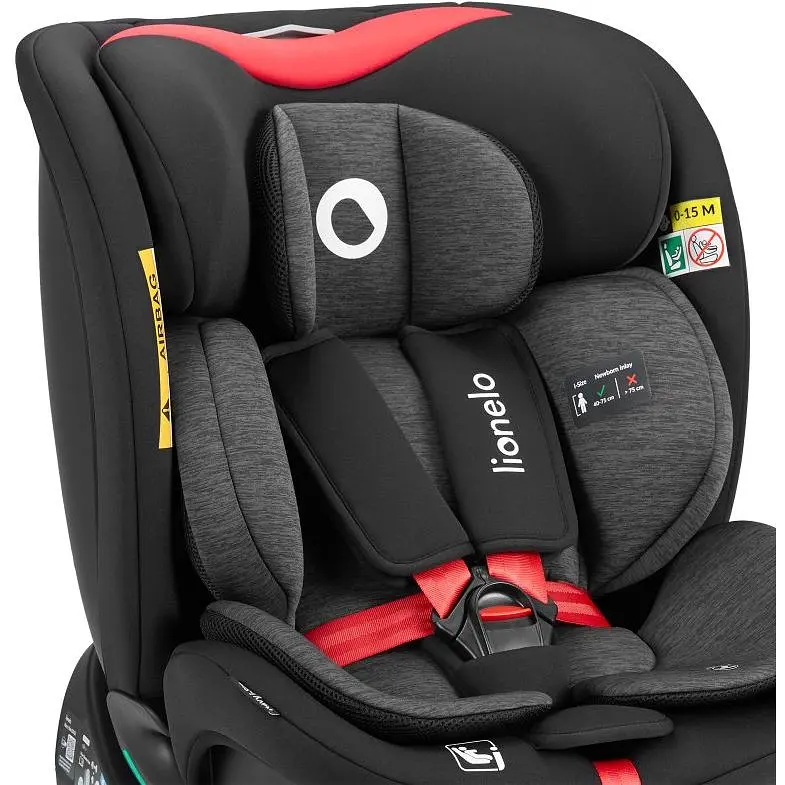 Автокрісло Lionelo Navy I-Size black red (LO-NAVY I-SIZE BLACK RED) - фото 7