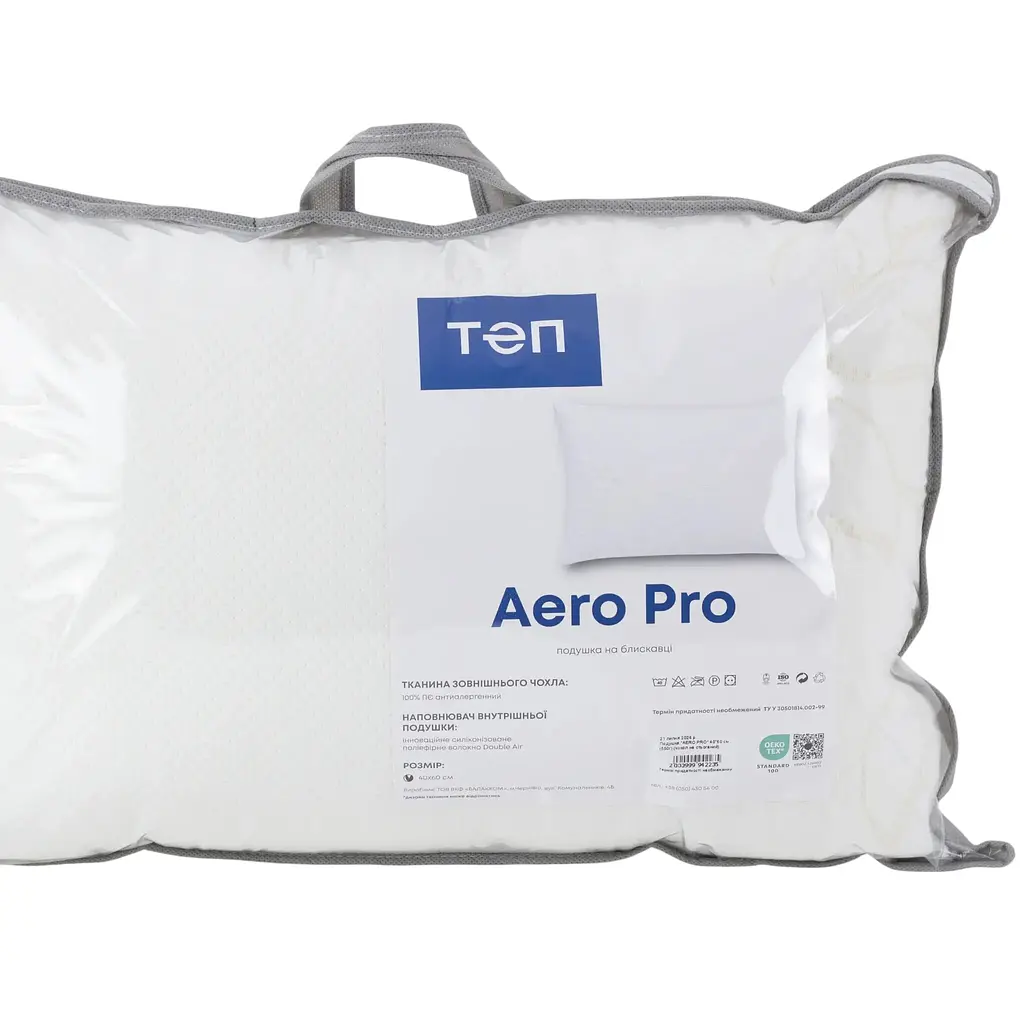 Подушка ТЕП Aero Pro 40x60 см біла (3-05328_00000) - фото 5