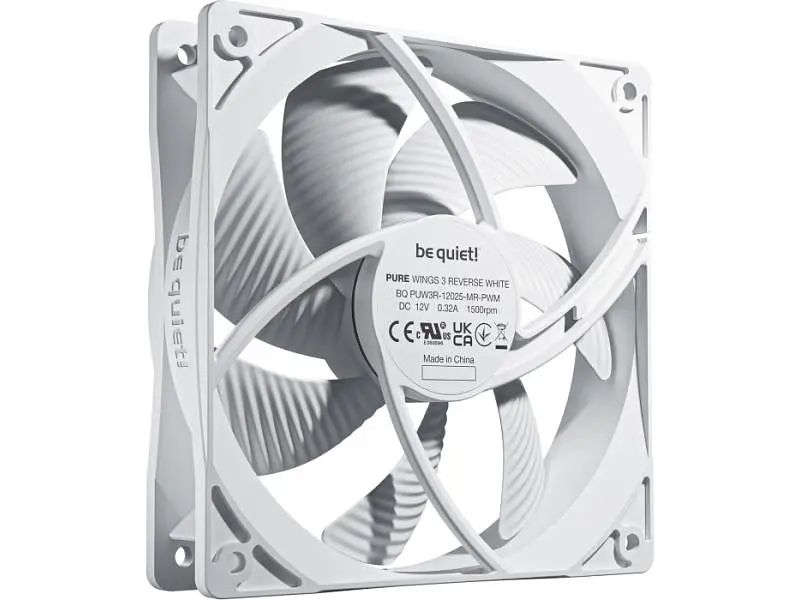 Вентилятор Be quiet! Pure Wings 3 120mm PWM Reverse 3-Pack White (BL136) - фото 2