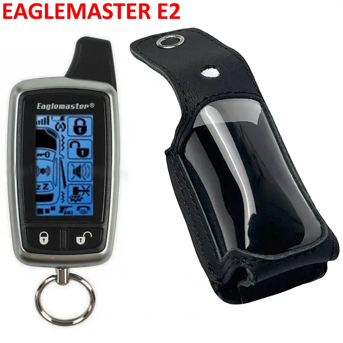 Чохол на пульт сигналізації EAGLEMASTER E2 LCD 2-Way шкіряний чорний - фото 2