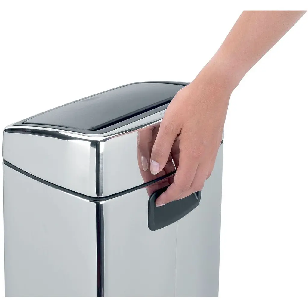 Ведро для мусора Brabantia Touch Bin полированная сталь 10 л (477201) - фото 5
