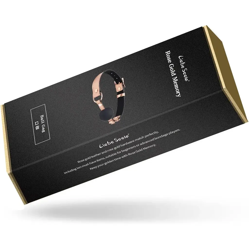 Кляп Liebe Seele Rose Gold Memory Ball Gag - фото 10
