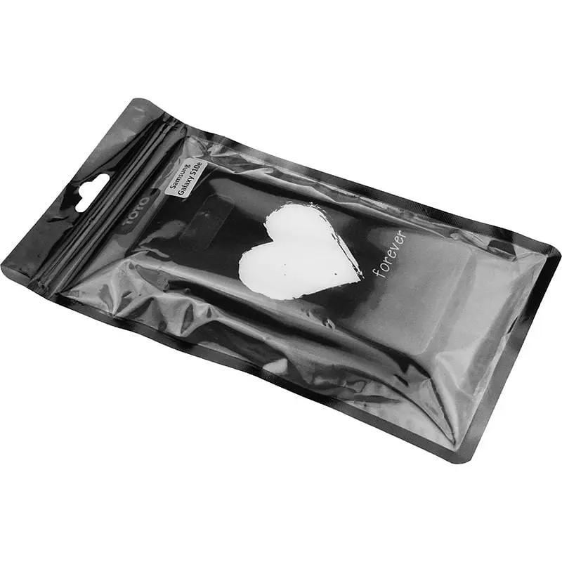 Чохол-накладка Toto Glass Fashionable Case Samsung Galaxy S10e White Heart on Black - фото 2