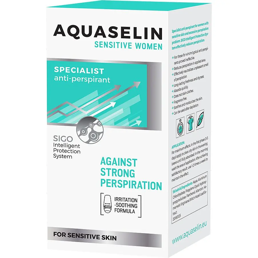 Антиперспірант Aquaselin Sensitive Women Deo 50 мл - фото 2
