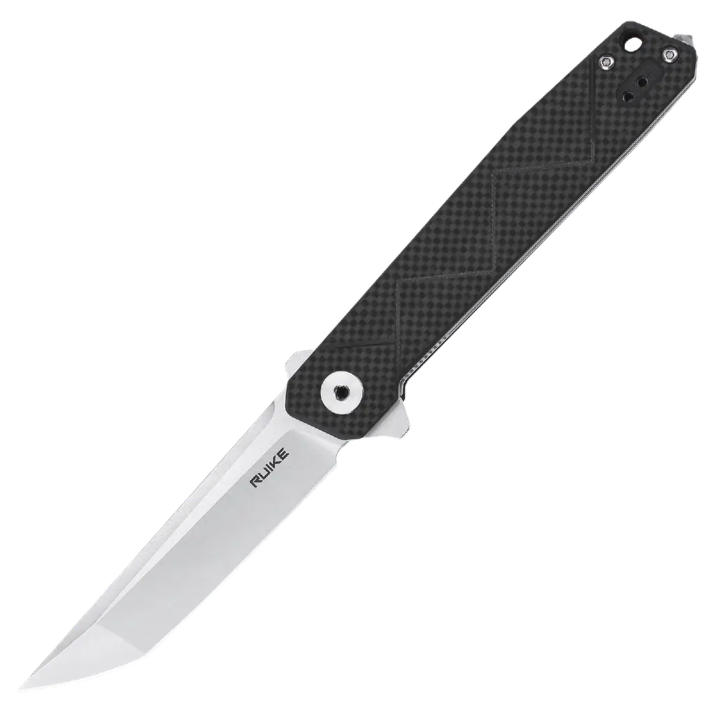 Ніж складаний туристичний Ruike P127-CB/(9.1 см) 14C28N/G10 + карбоновий fiber чорний