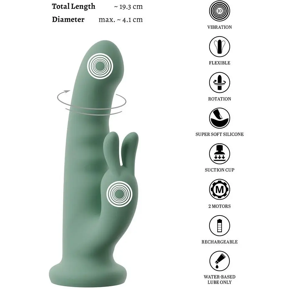 Вібратор-кролик Beau coeur Luvio Rotating Soft - фото 14