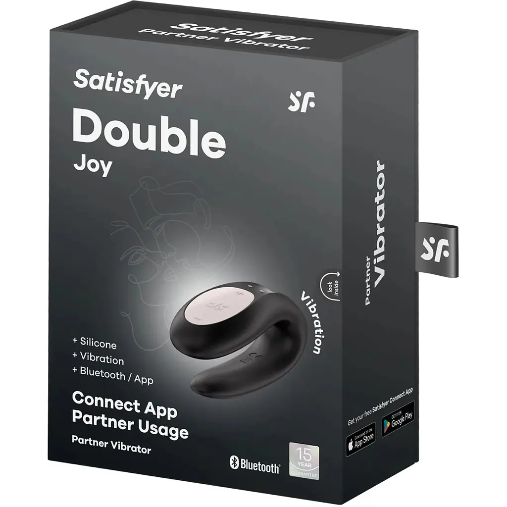 Смарт-вібратор для пар Satisfyer Double Joy Black - фото 7