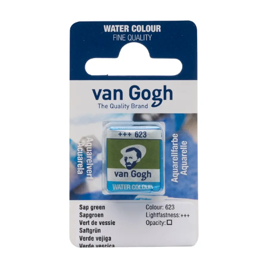 Фарба акварельна Van Gogh (623) Соковитий зелений кювета Royal Talens (8712079419448)