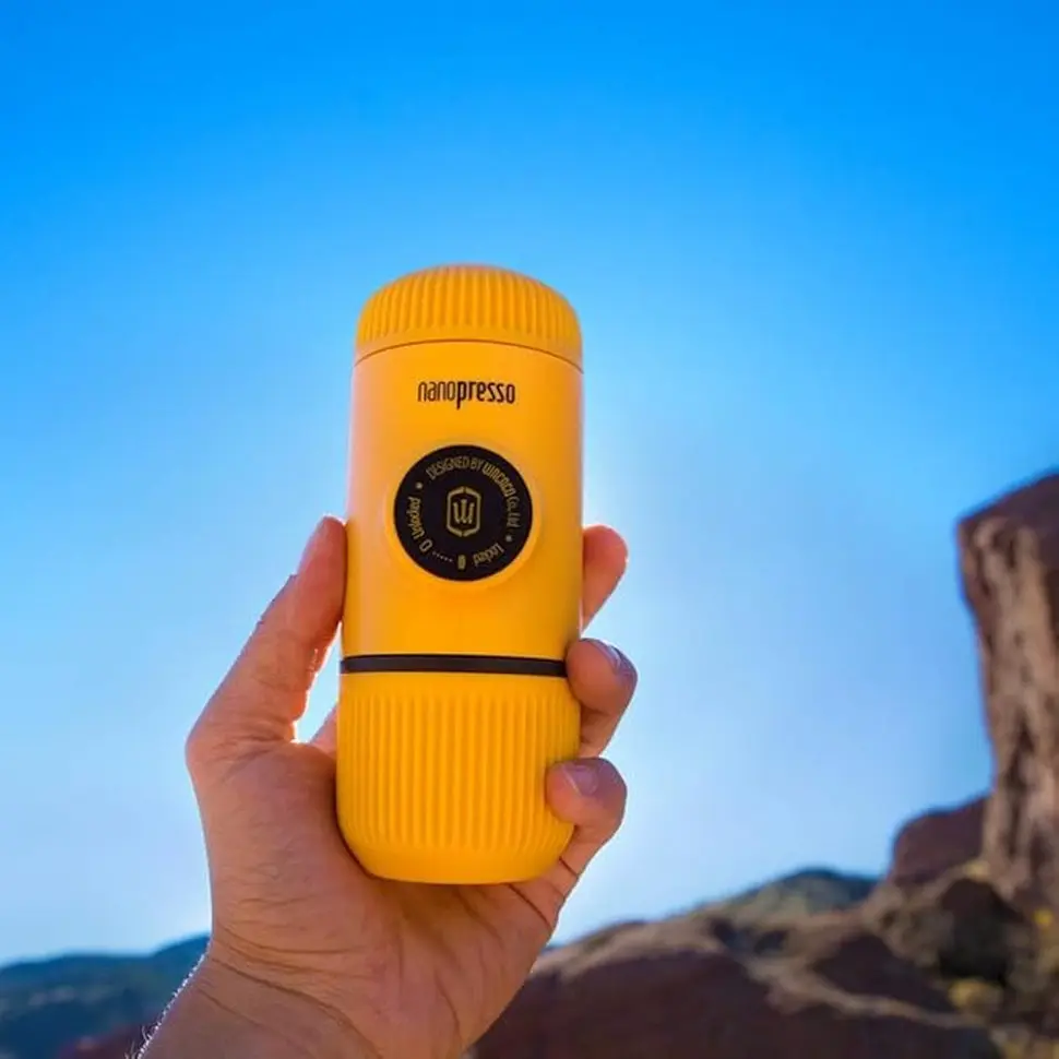 Еспресо-кавоварка Wacaco Nanopresso 80 мл Жовтий (2772169432) - фото 3