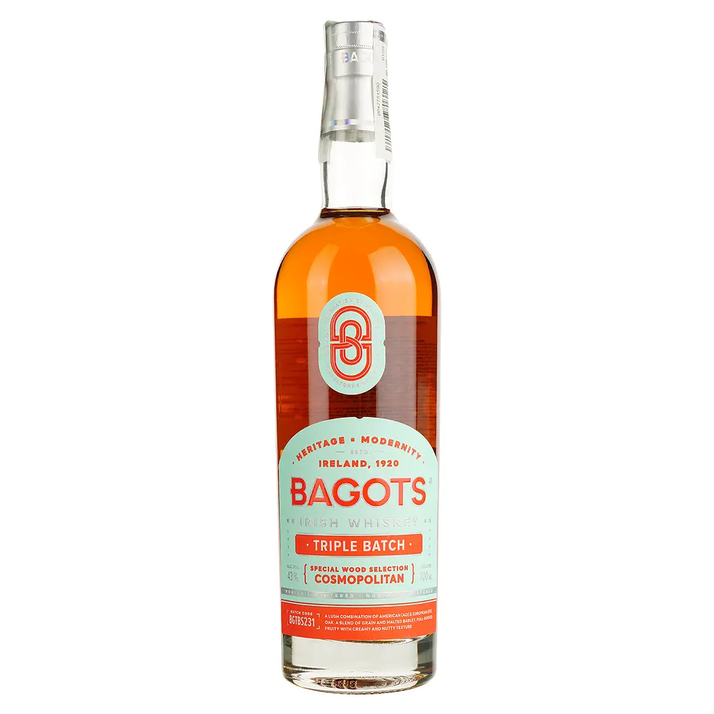Виски Bagots Triple Batch Blended Irish Whisky 43% 0.7 л - фото 2