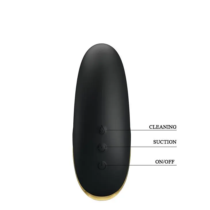 Вакуумний стимулятор клітора з вібрацією Pretty Love Otis чорний - фото 6