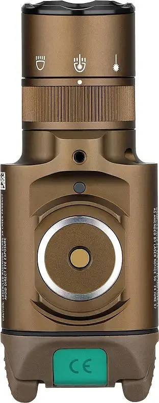Фонарь с ЛЦВ Olight Baldr Pro R Green Laser Desert Tan - фото 9