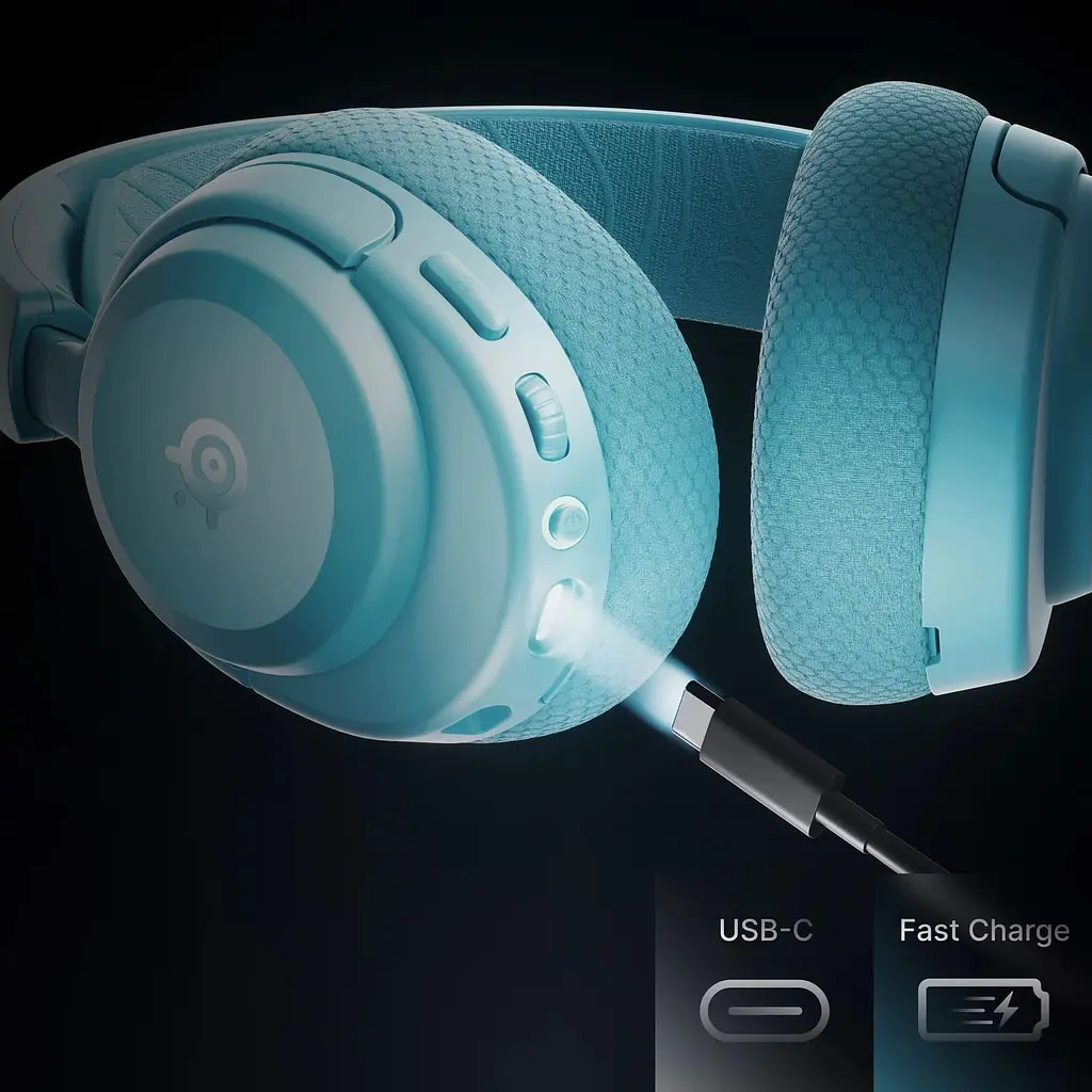 Ігрова гарнітура SteelSeries Arctis Nova 3X Wireless MultiPlatform/Xbox Aqua (61691) - фото 4