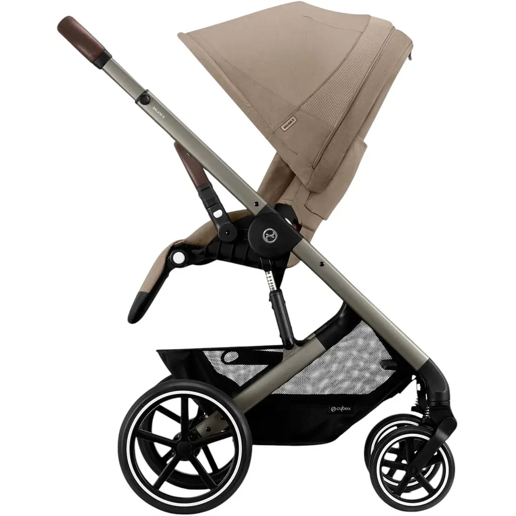 Коляска Cybex Balios S Lux TPE Almond Beige з бампером бежева (522005233) - фото 4