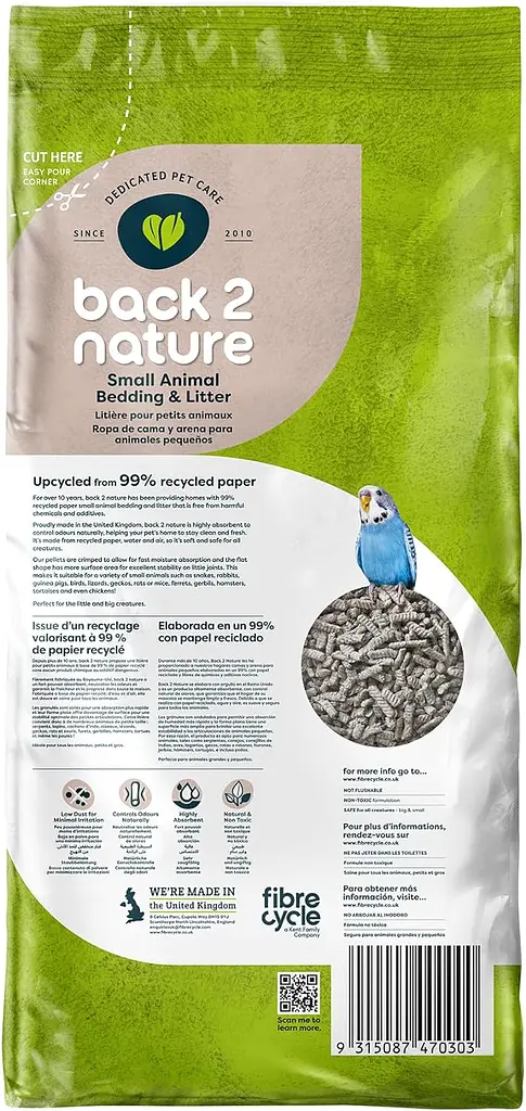 Наповнювач для дрібних тварин Back2Nature Small Animal Bedding&Litter 30 л - фото 2