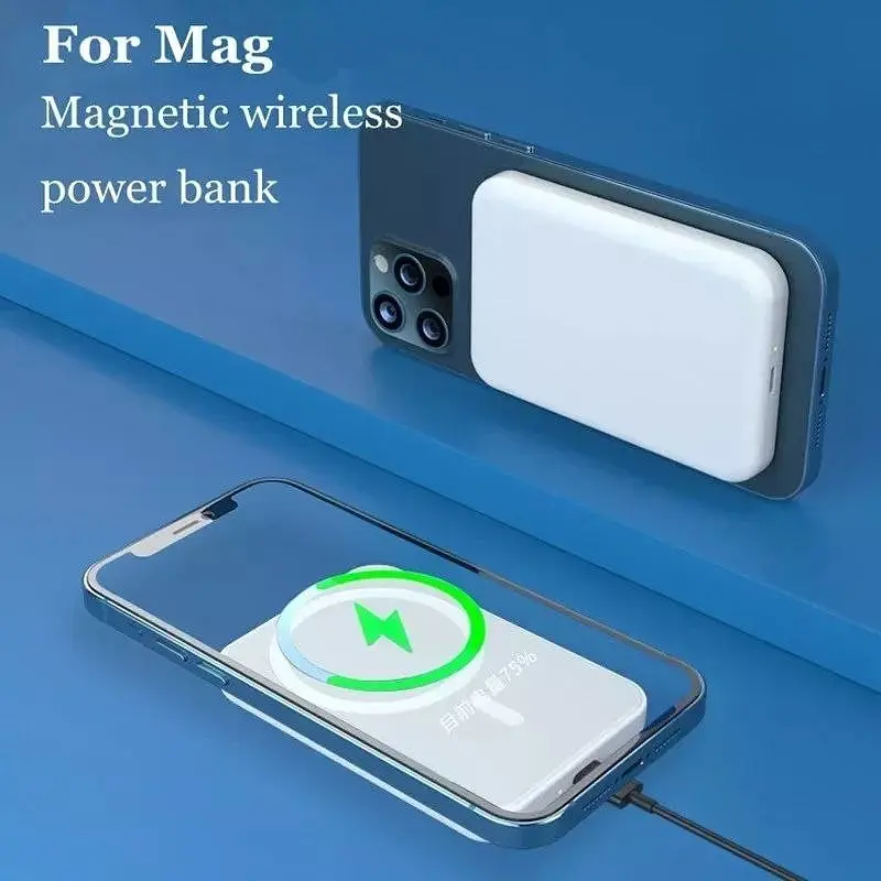 Магнитный УМБ Power Bank Battery Pack MagSafe 4000 mAh - фото 5