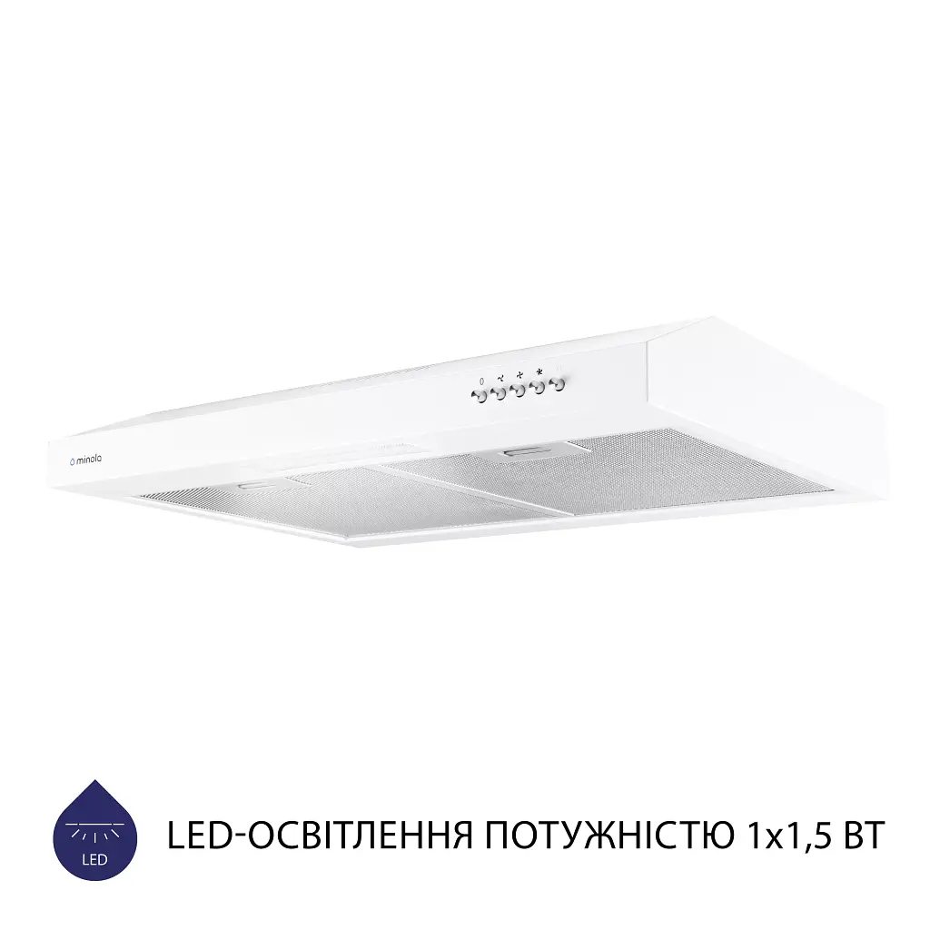 Витяжка плоска Minola HPL 612 WH - фото 4