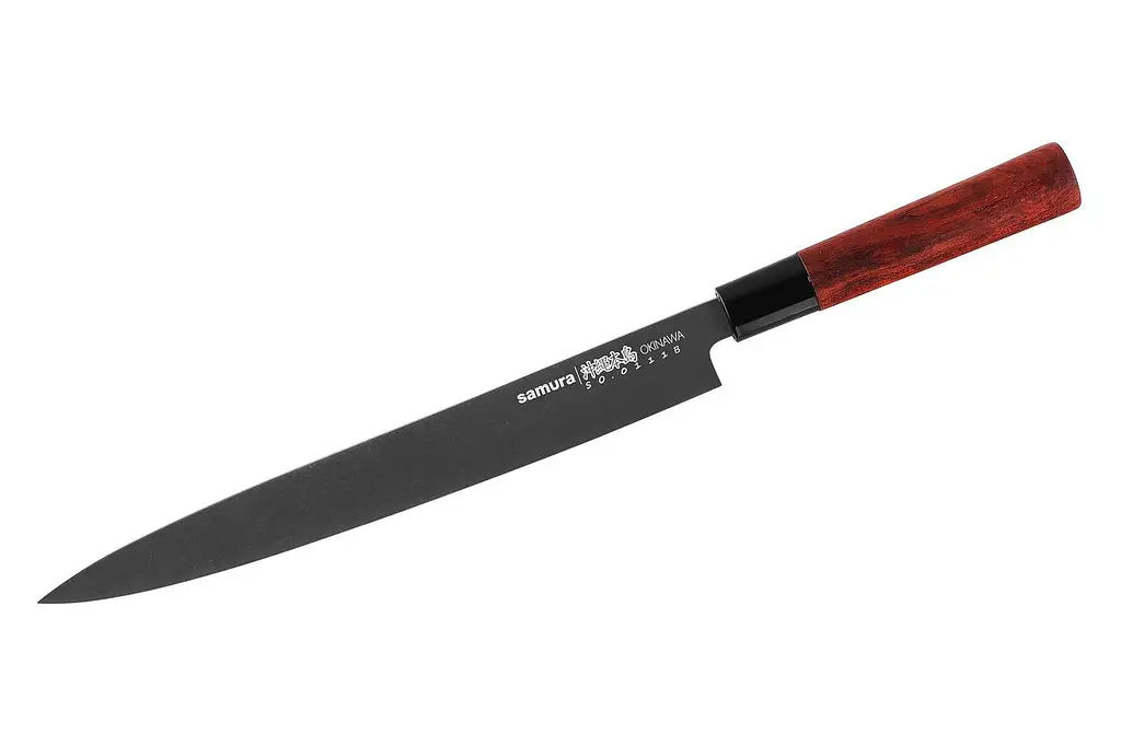 Ніж кухонний Янагинання 270 мм Okinawa Stonewash (B) Samura kuh0008398