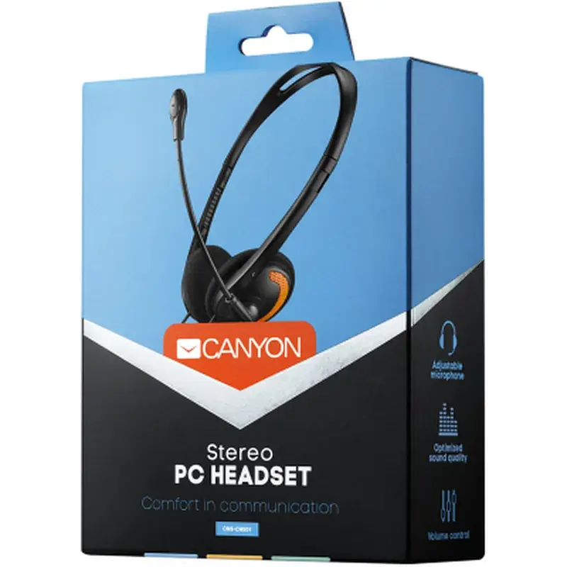 Навушники Canyon HS-01 Black-Orange (CNS-CHS01BO) - фото 3