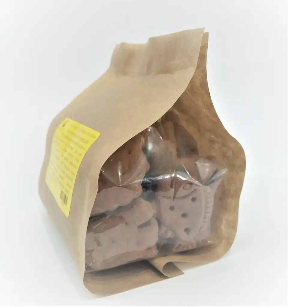 Печиво для собак EcoFood Dog фігурні крокети шоколадні 150 г