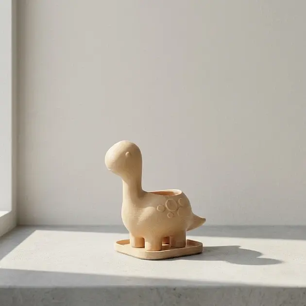 Декоративна ваза Dinoplant Бежевий - фото 2