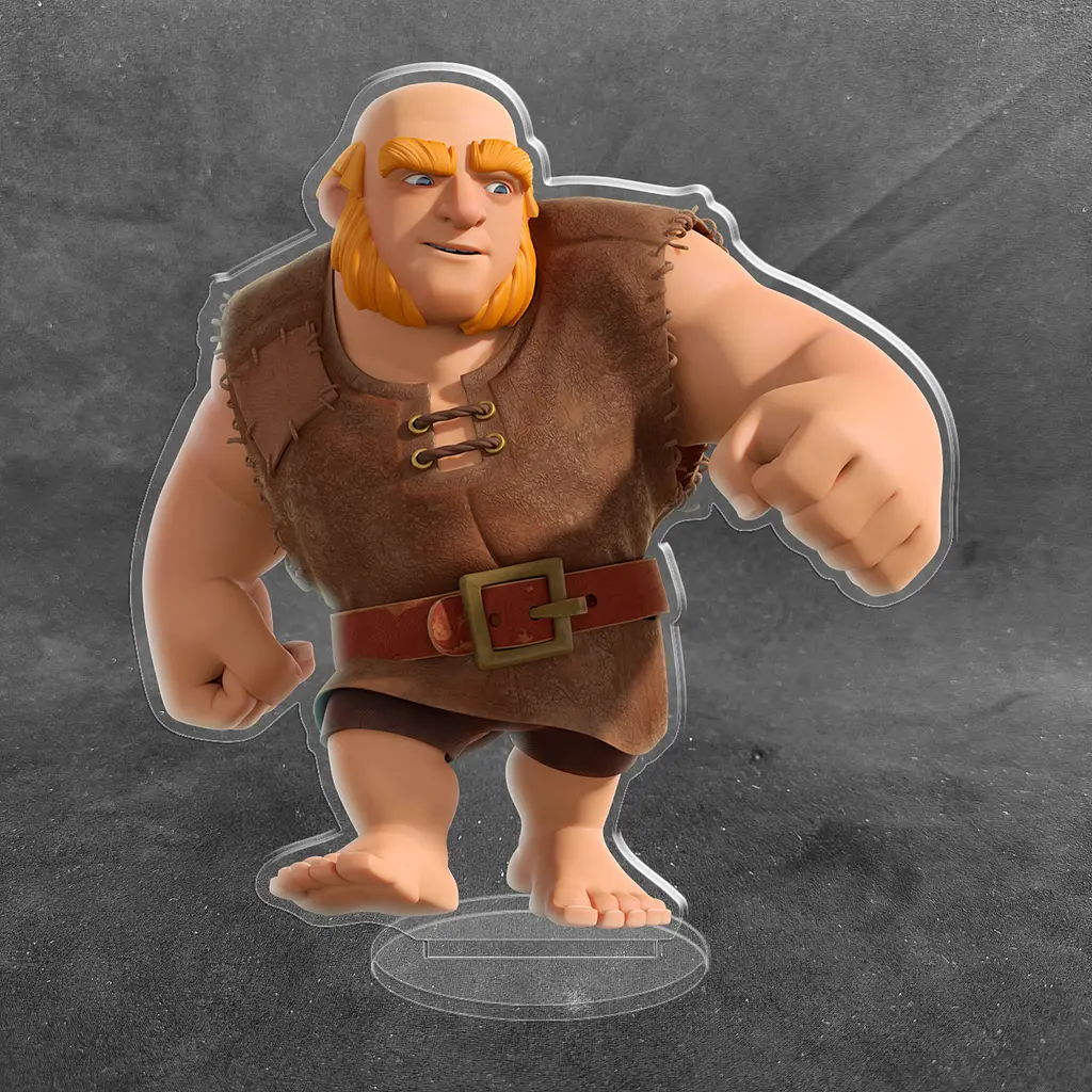 Акрилова колекційна фігурка Clash of Clans, Clash Royale Персонаж Гігант 1 15 см