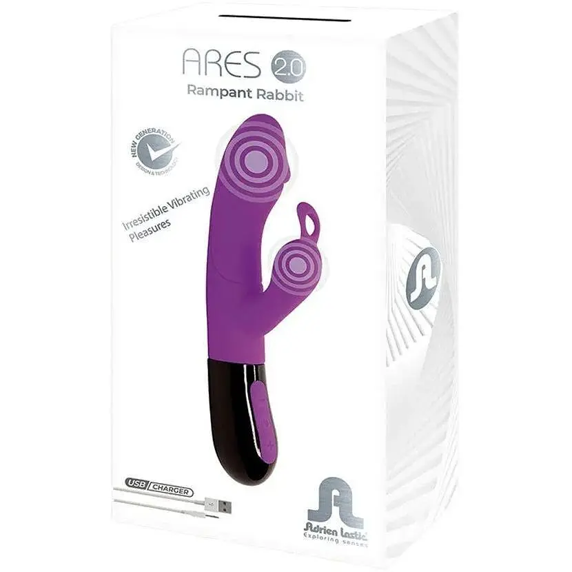 Вибратор-кролик Adrien Lastic Ares 2.0 с аккумулятором с петелькой для пальца перезаряжаемый - фото 7