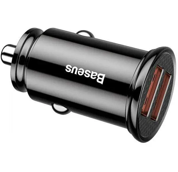 Автомобільний зарядний пристрій Baseus Circular Plastic A+C 30W PPS Car Charger чорний (CCALL-YS01) - фото 2