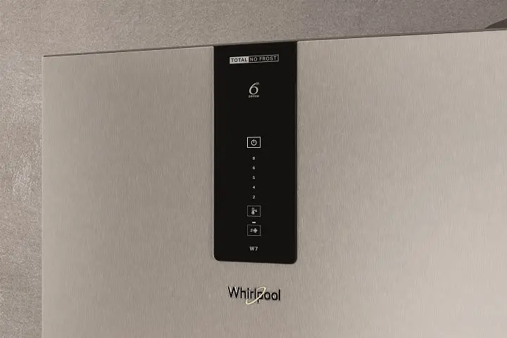 Холодильник Whirlpool з нижньою морозильною камерою W7X82OOXH 231 л 104 л 2 двері А++ NF нержавіюча сталь (W7X82OOXH) - фото 3