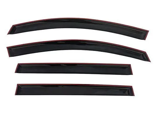 Дефлектори вікон ветровики Nissan Qashqai 2007-2014 Скотч 3M Voron Glass - фото 4