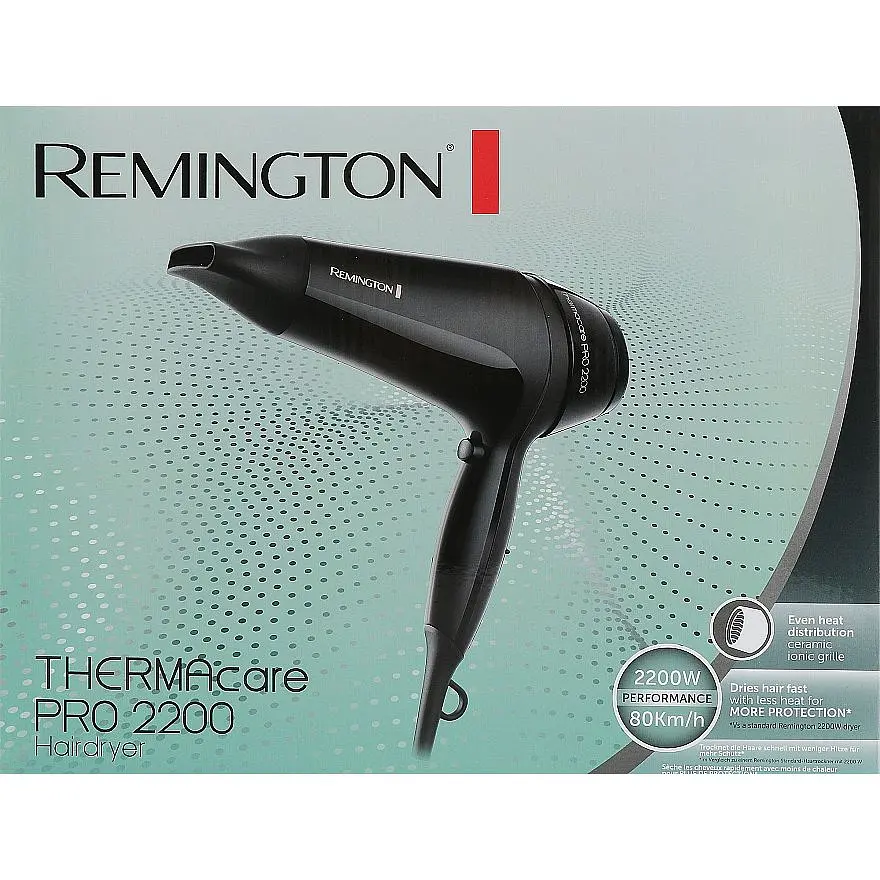 Фен Remington Thermacare Pro 2200 Вт чорний (D5710) - фото 2