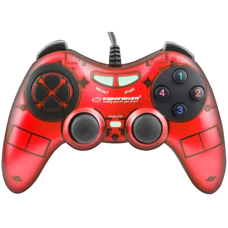 Проводной геймпад Esperanza EGG105R Red - фото 5