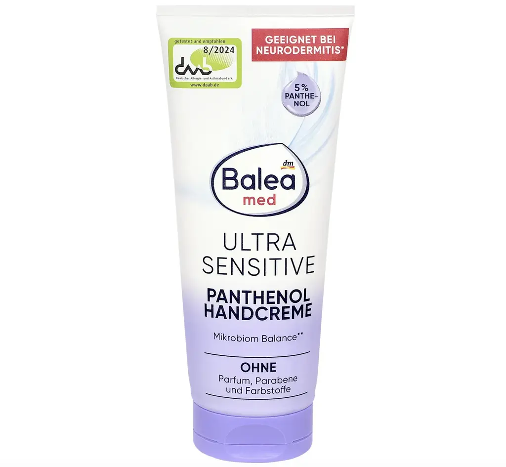 Крем для рук Balea Med Ultra Sensitive з пантенолом для чутливої шкіри, 100 мл