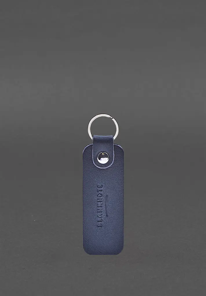 Кожаный брелок для Авто Ford темно-синий краст - фото 3