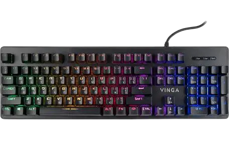 Клавіатура Vinga KBGSM120 RGB Black - фото 2