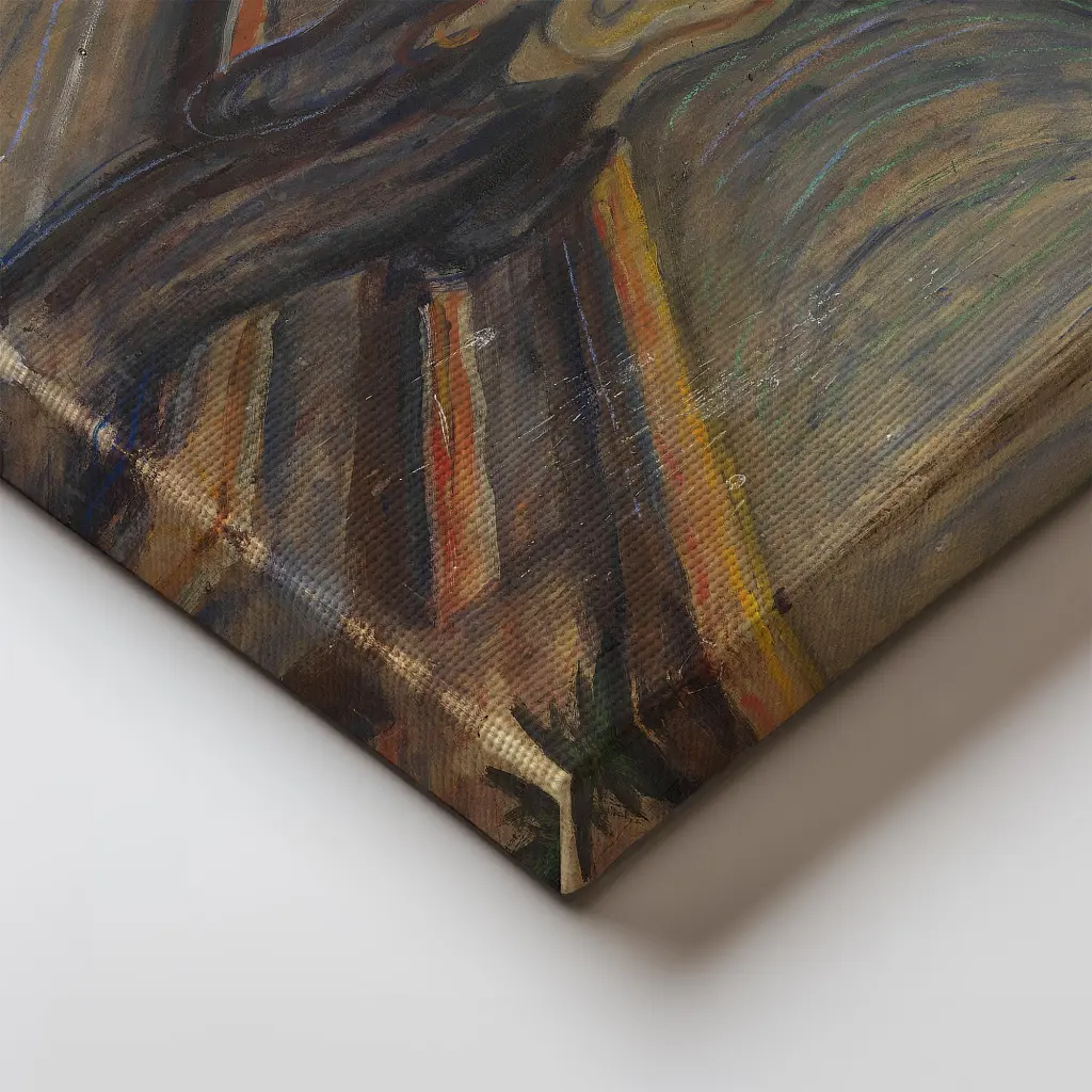 Інтер'єрна картина Крик, Едвард Мунк, Edvard Munch, The Scream, інтер'єрний декор, 80×60 см (id6362) - фото 3